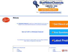 Tablet Screenshot of blueribboncloseouts.com
